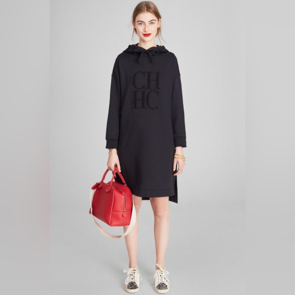 Carolina Herrera Embroidered Hoodie Dress